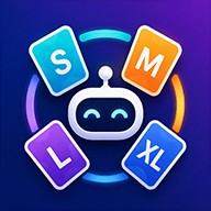 PlanningPokerBot logo featuring S, M, L, XL estimation cards and robot